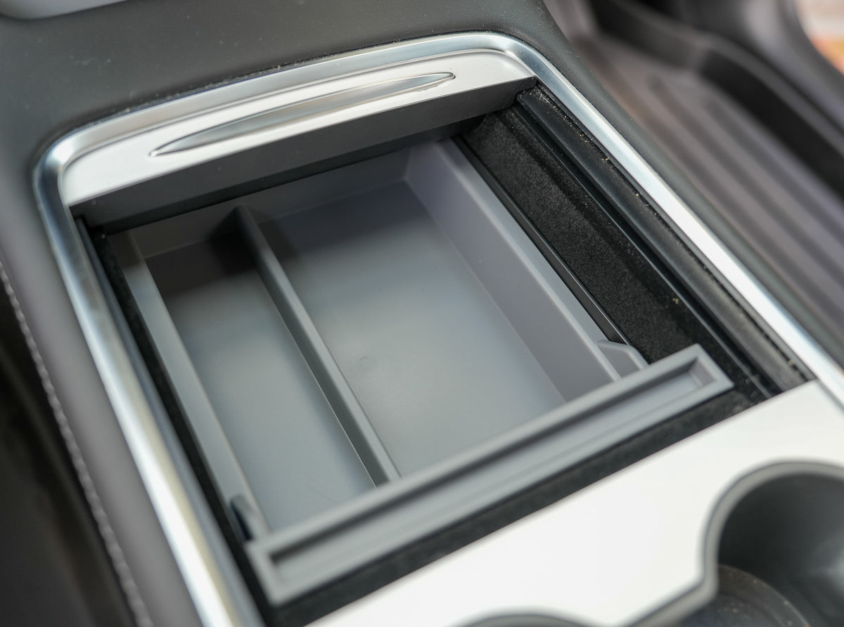 Tesla Centre Console Lined Storage Tray