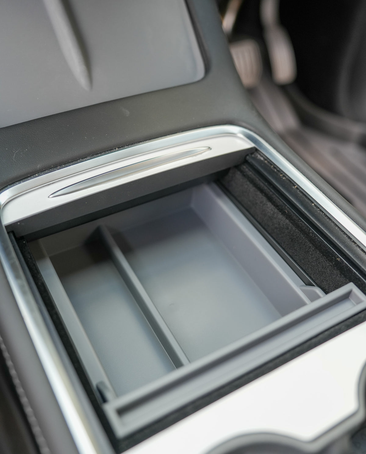 Tesla Centre Console Lined Storage Tray