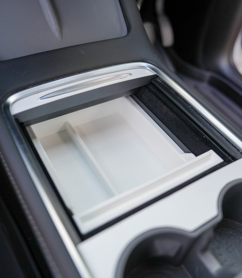 Tesla Centre Console Lined Storage Tray