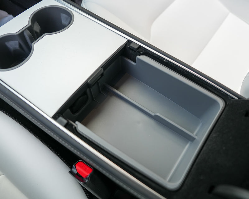 Tesla Armrest Lined Storage Tray