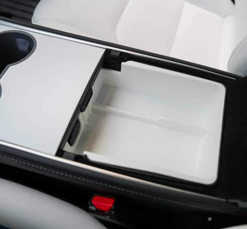 Tesla Armrest Lined Storage Tray